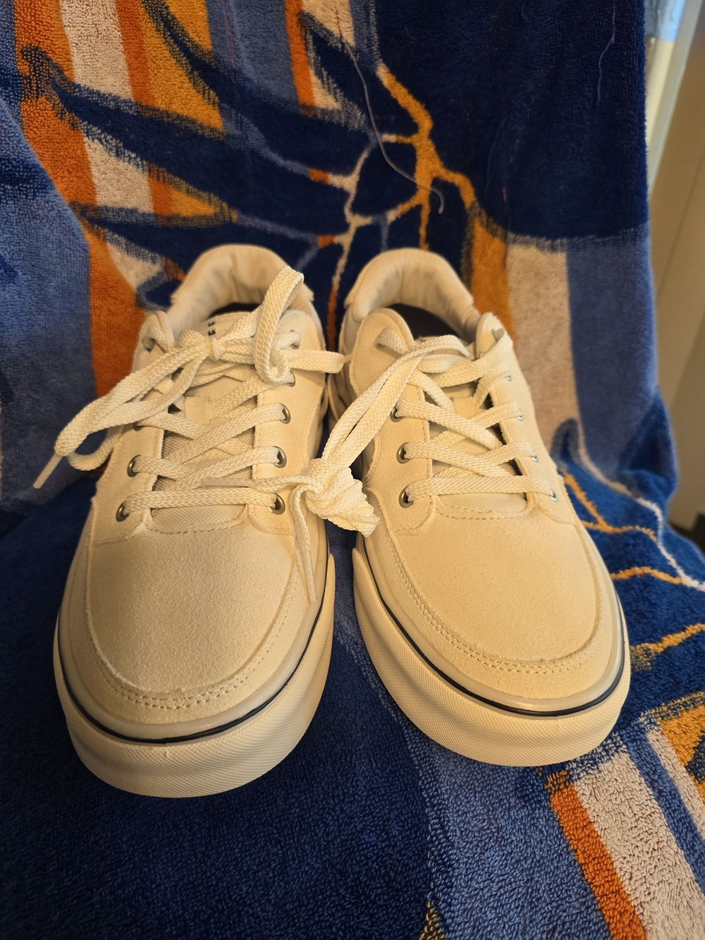 Reef Men's Cream Low-Top Lace-Up Sneakers